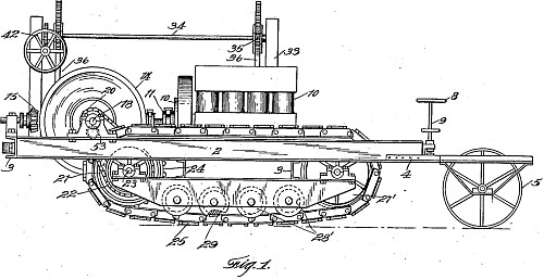 Traction Engine (Patent von Benjamin Holt, 1907)