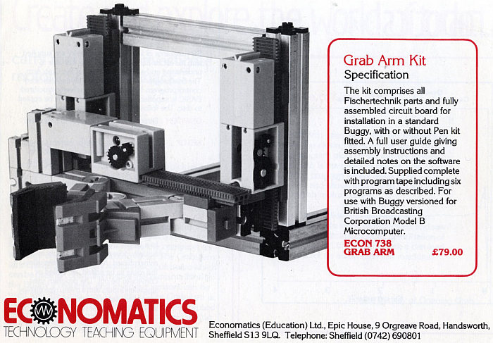 BBC Buggy Grab Arm Kit (Economatics, 79 £)