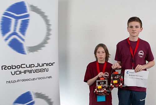 Robotik-AG des Scheffel-Gymnasiums in Lahr (RoboCup Vöhringen)