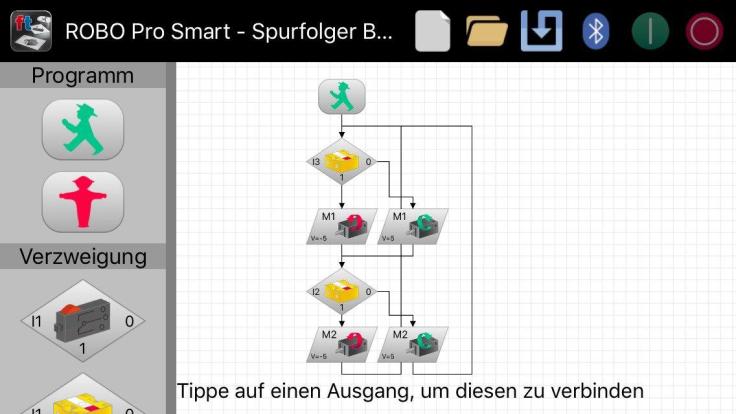 ROBOPro Smart Spurfolger-Programm
